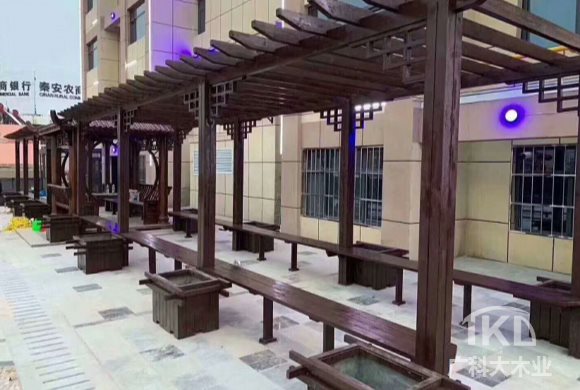 防腐木廊架