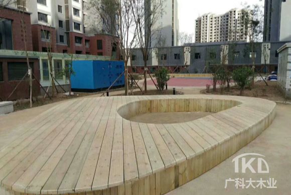 防腐木地台制作安装
